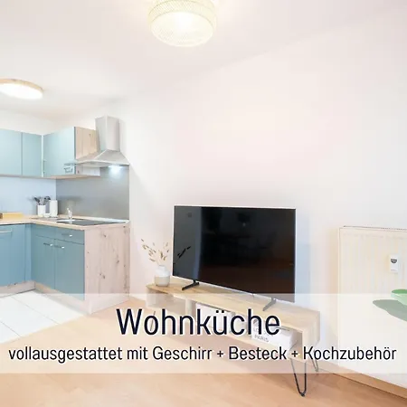 Daire Benville - 54 Qm Mit Balkon - Parkplatz Inklusive - Wlan - Spuelmaschine - Bushaltestelle 50 M