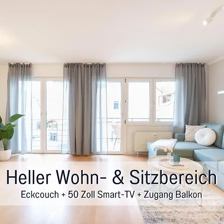 Apartment Benville - 54 Qm Mit Balkon - Parkplatz Inklusive - Wlan - Spuelmaschine - Bushaltestelle 50 M *