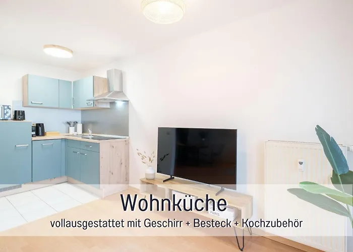 Апартаменты Benville Bv12 - 54 Qm Mit Balkon - Parkplatz Inklusive - Wlan - Spuelmaschine - Bushaltestelle 50 M