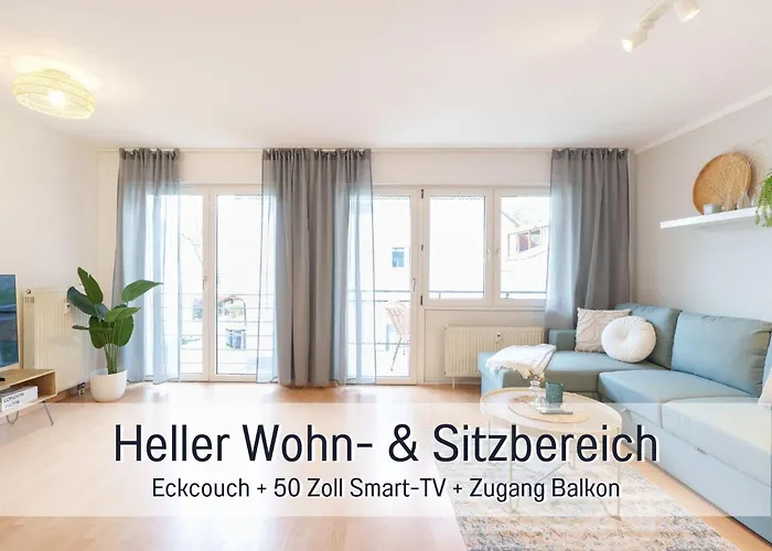 Апартаменты Benville Bv12 - 54 Qm Mit Balkon - Parkplatz Inklusive - Wlan - Spuelmaschine - Bushaltestelle 50 M *